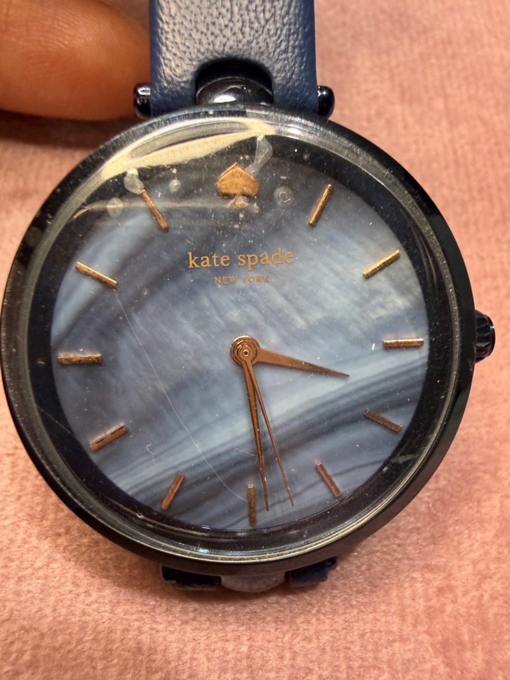 kate spade Blue  Dial Watch with Gold Accents